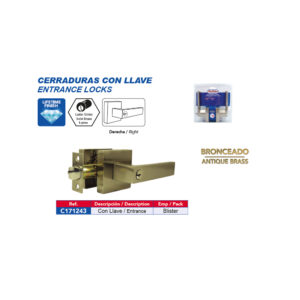 LEVER LOCK WITH KEY AB