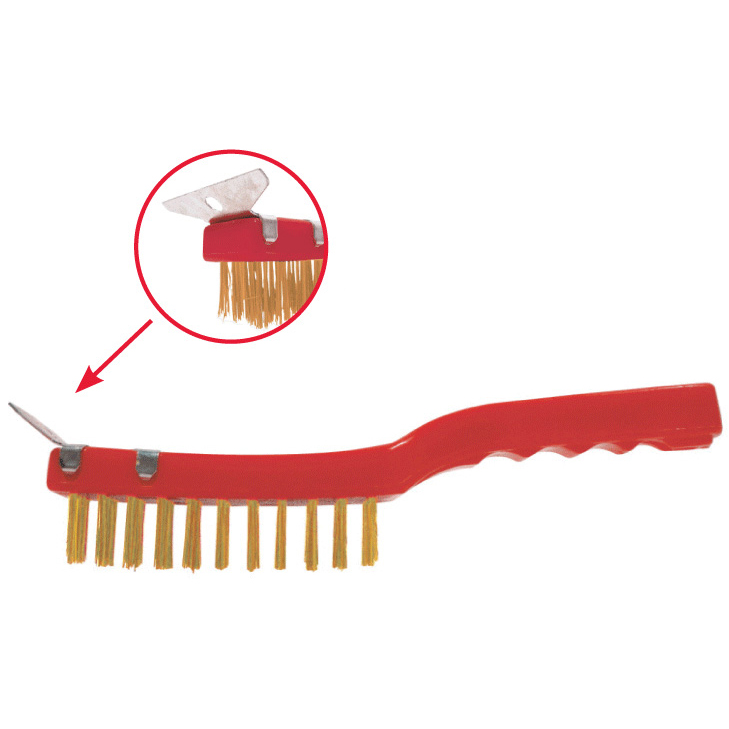 WIRE BRUSH W/SCRAPER