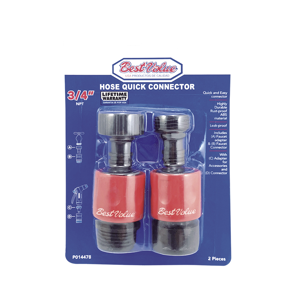 3/4'' SNAP-ON HOSE CONNECTOR (2PC)