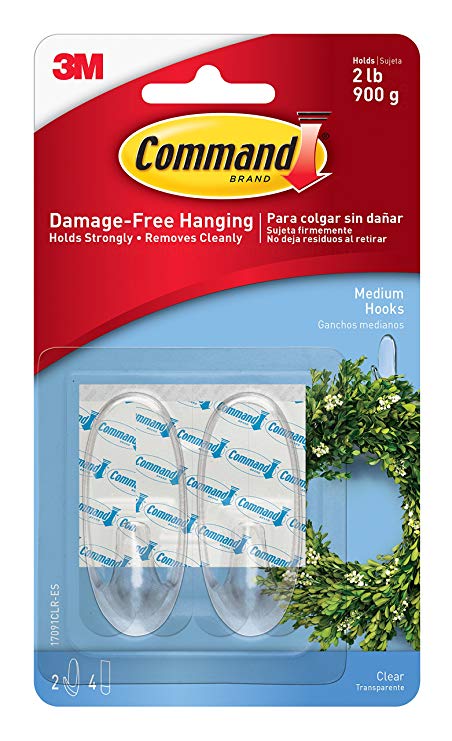 17091 COMMAND HOOKS CLEAR (MEDIUM)