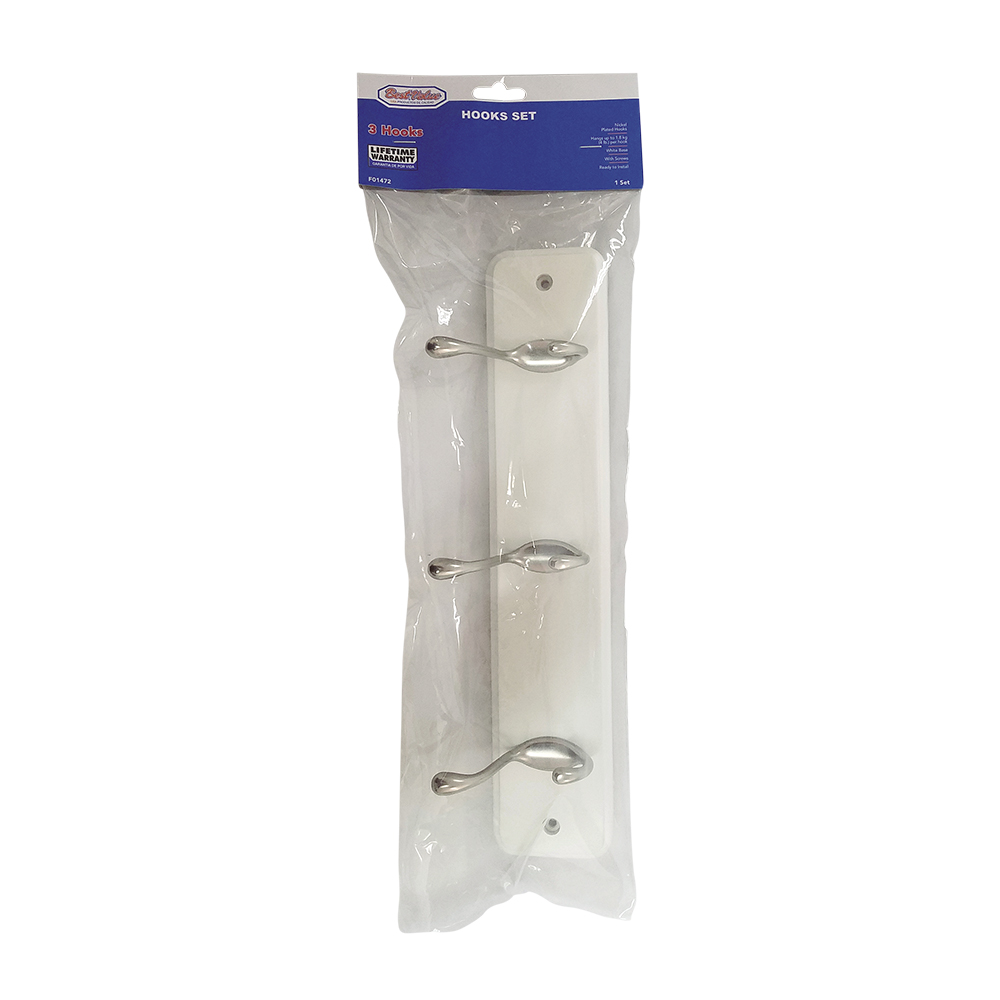 DOUBLE-HOOK SET WOOD (WHITE/NP)