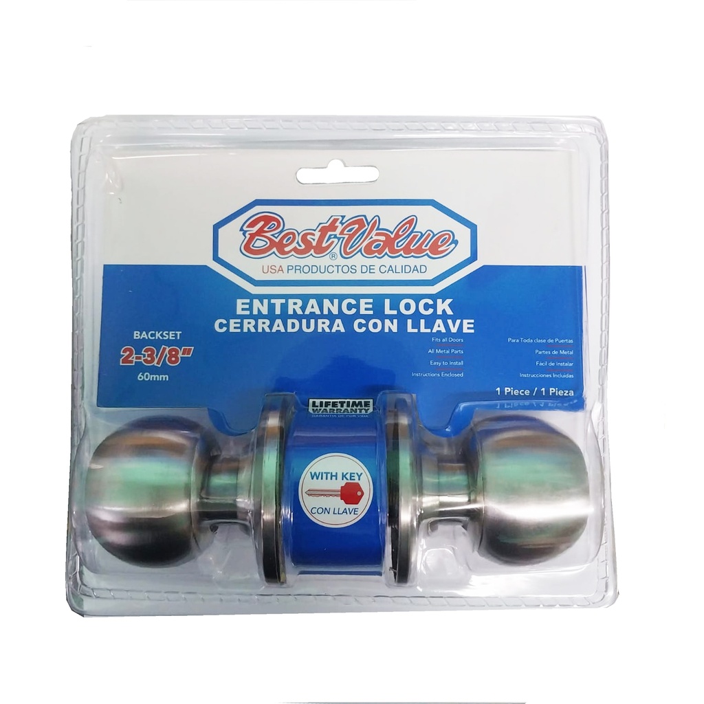 ENTRANCE LOCK BALL KNOB SS