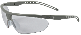 GE SAFETY GLASSES CLEAR LENS GRAY