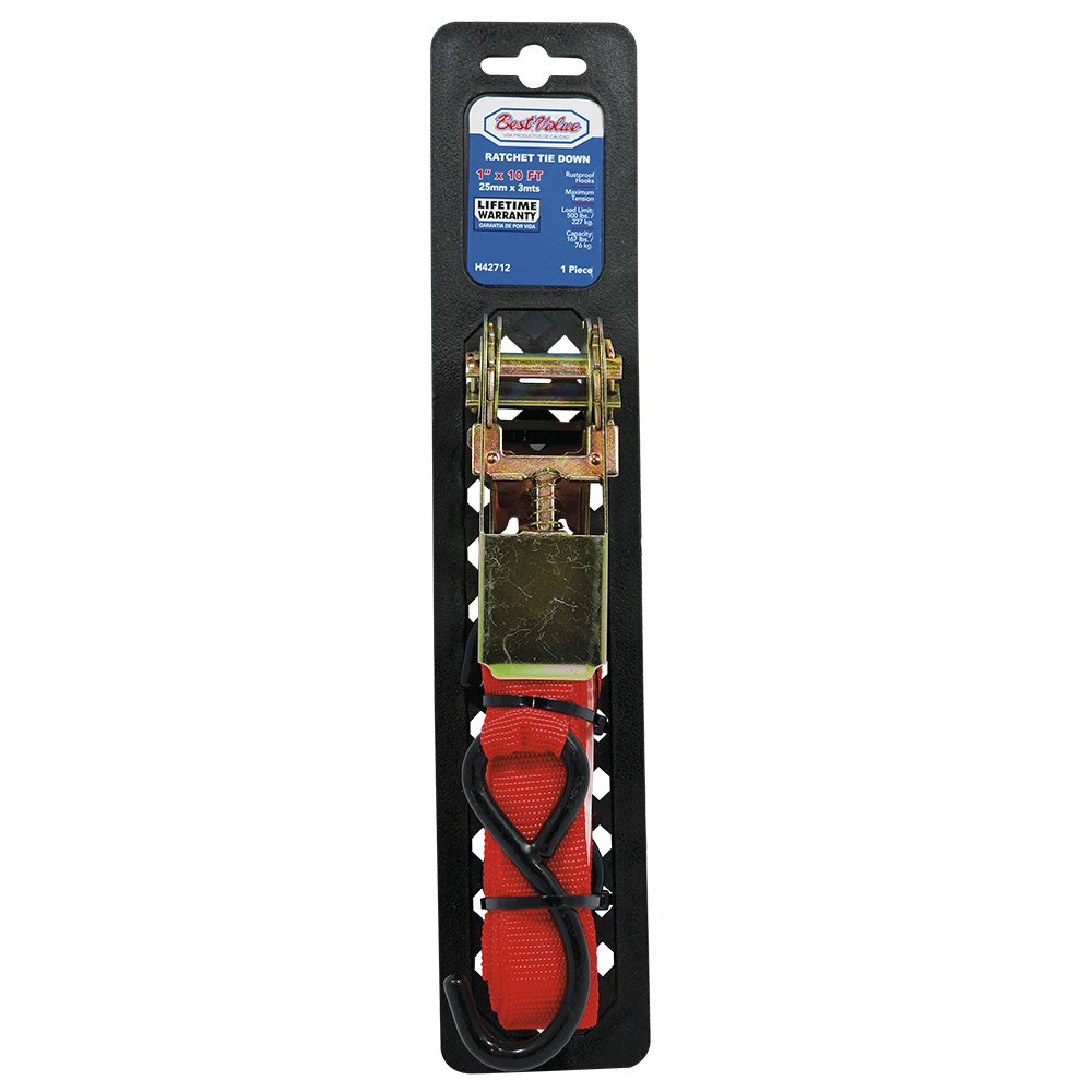 1" X 10FT RACHET TIE DOWN