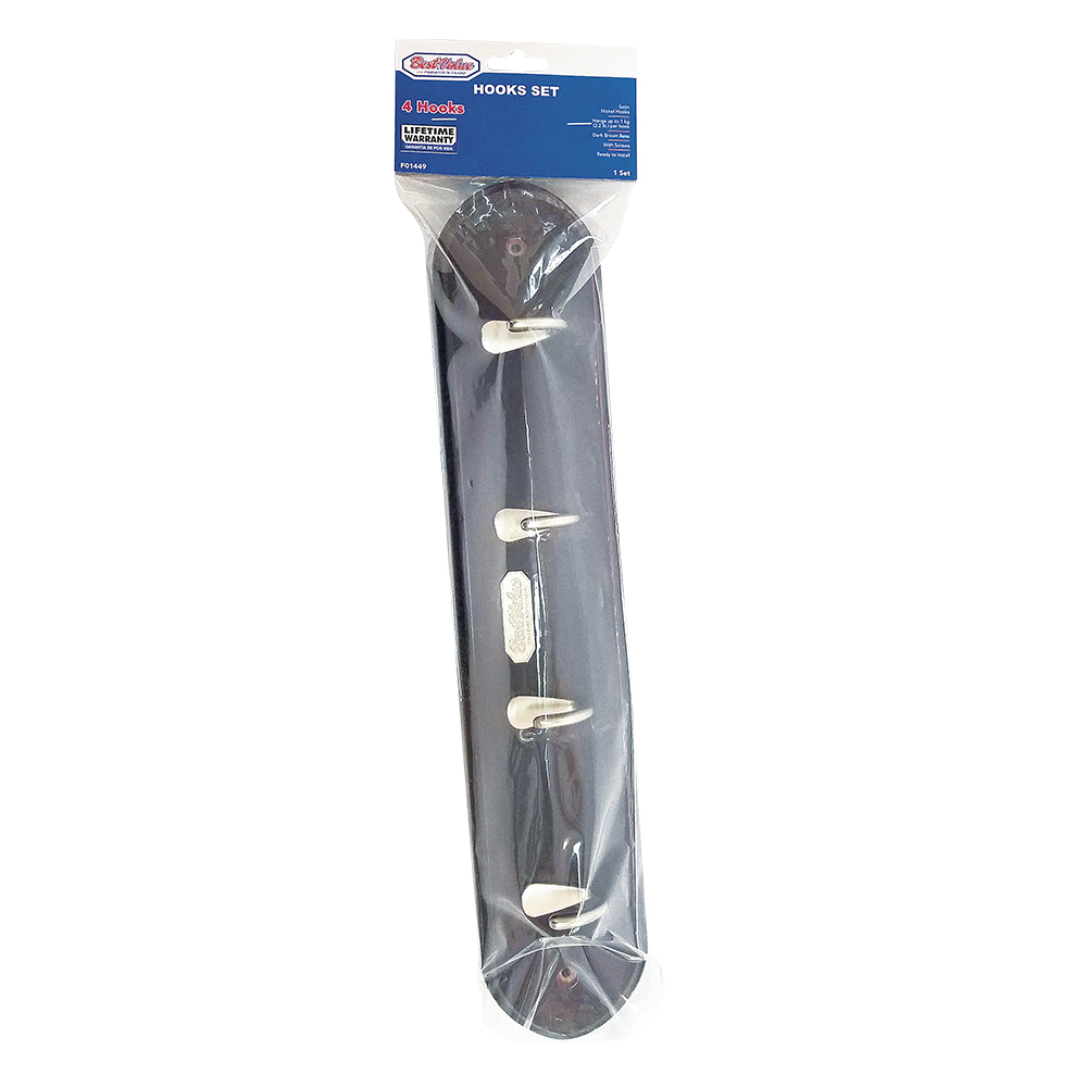 SINGLE HOOK SET WOOD (BROWN/NP)