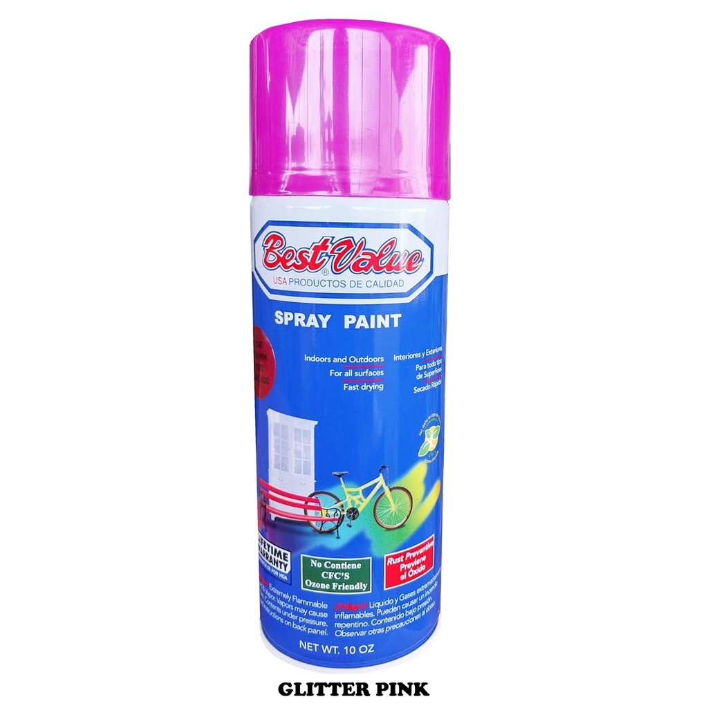 BEST VALUE SPRAY PAINT GLITTER PINK