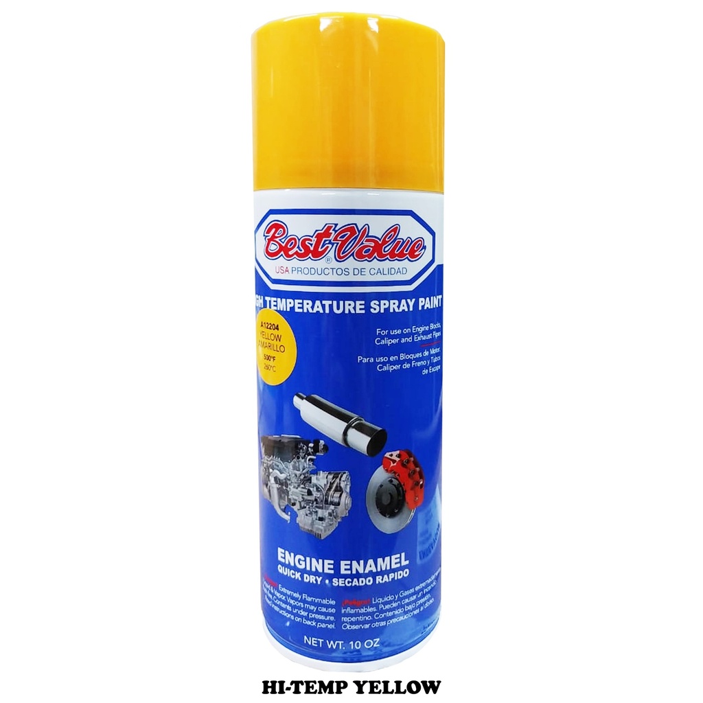 BEST VALUE SPRAY PAINT HI-TEMP YELLOW