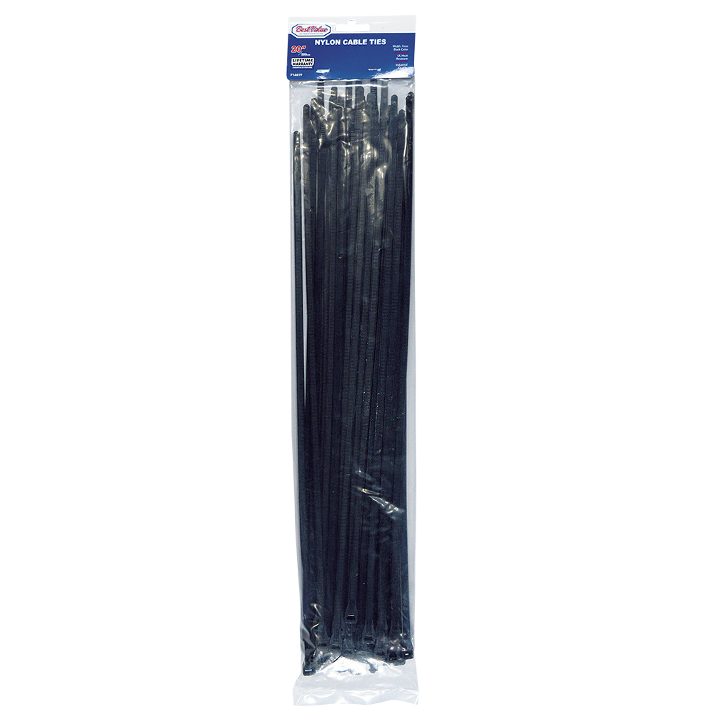 20" NYLON CABLE TIES BLACK (50PC)