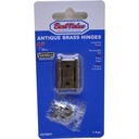 1" NARROW ANTIQUE BRASS HINGE