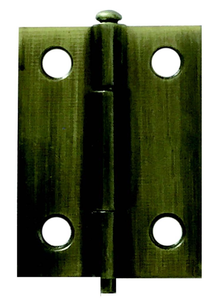 2 1/2" NARROW ANTIQUE BRASS HINGE