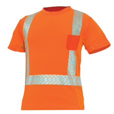  GE HI-VIS W/REFLECTIVE SHORT SLEEVE SHIRT SMALL (ORANGE)