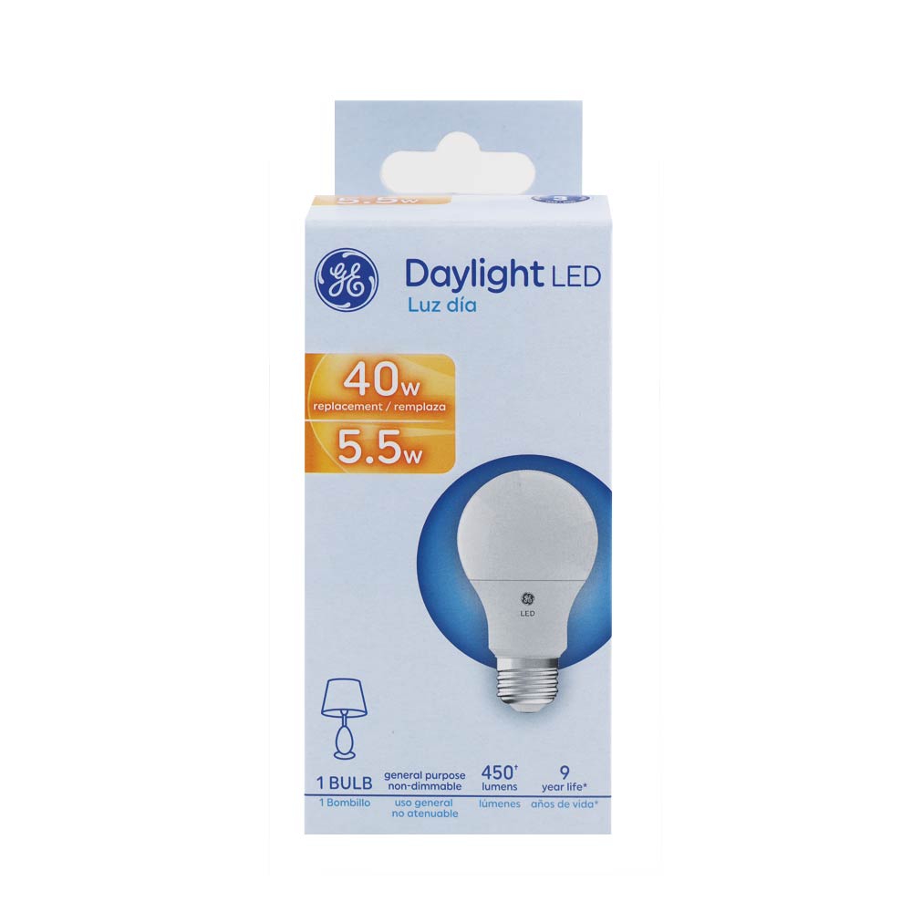GE LED BULB 40W/5.5W WARM WHITE 4 PACK