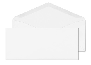 4 1/8 x 9 1/2  WHITE ENVELOPE