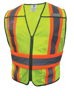 GE 5 POINT SAFETY VEST - 5 POCKET GREEN XL