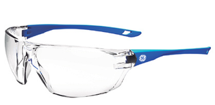 GE SAFETY GLASSES CLEAR AF LENS BLUE