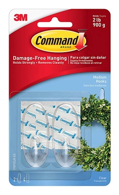 17091 COMMAND HOOKS CLEAR (MEDIUM)