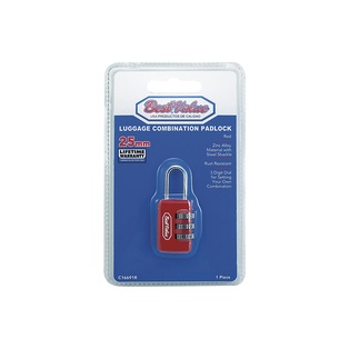 LUGGAGE COMBINATION PADLOCK (RED)