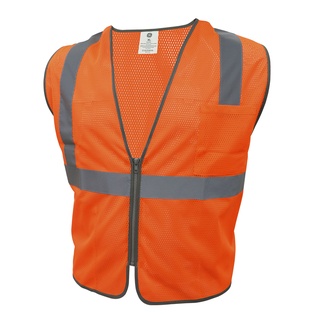 GE SAFETY VEST - 2 POCKET ORANGE LG.