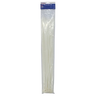24" NYLON CABLE TIES NATURAL (50PC)