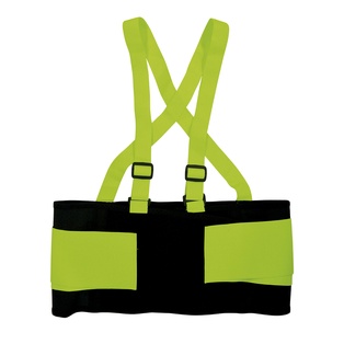 GE HIGH VISIBILITY BACK SUPPORT - GREEN AND BLACK 2XL -