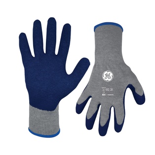 GE 10 GAUGE CRINKLE RUBBER DIPPED GLOVES XLARGE