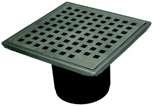 AQUINA 4" X 4" FLOOR DRAIN (STAINLESS STEEL + ABS)